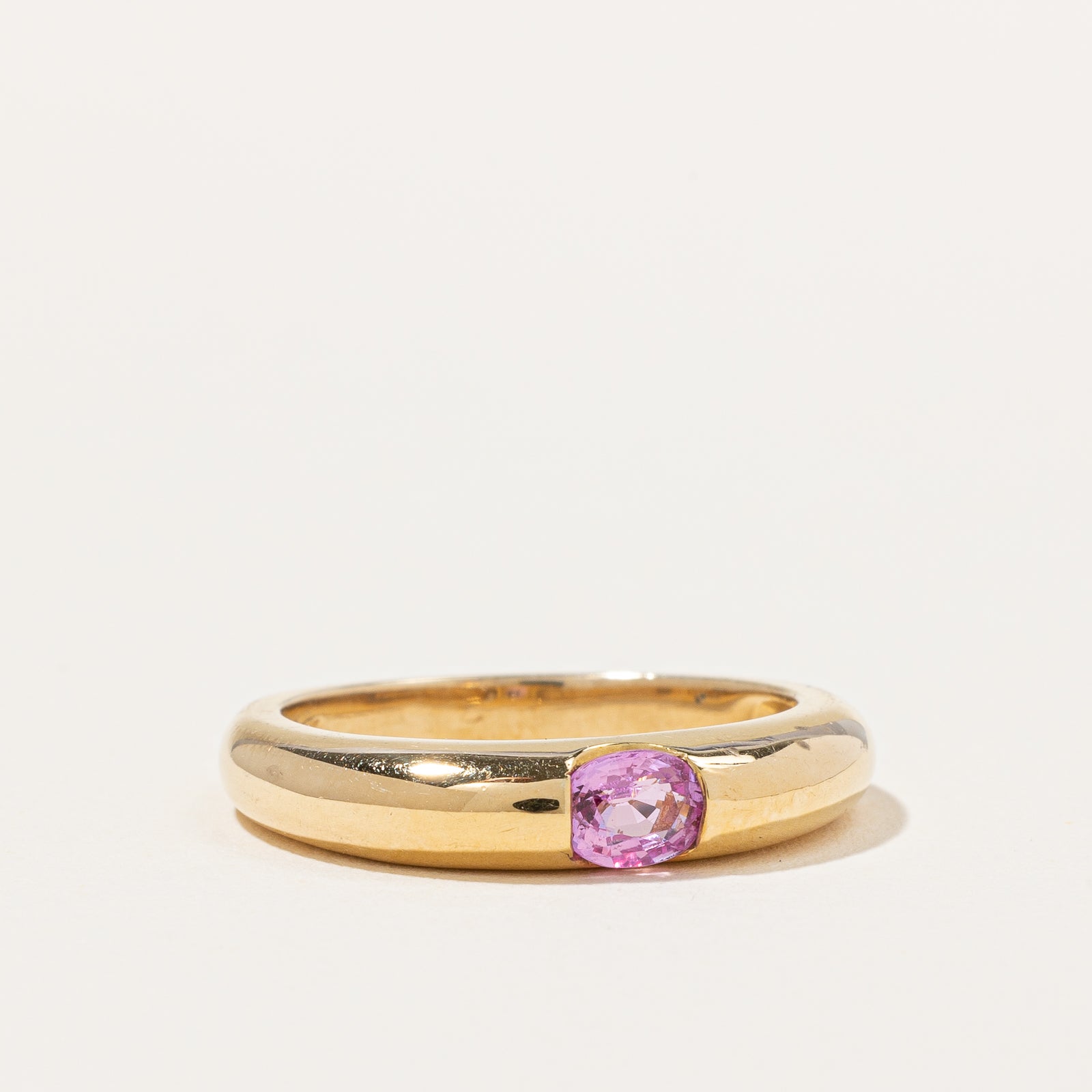 Tension Set Pink Sapphire Ring | 0.30ct | SZ 7 |