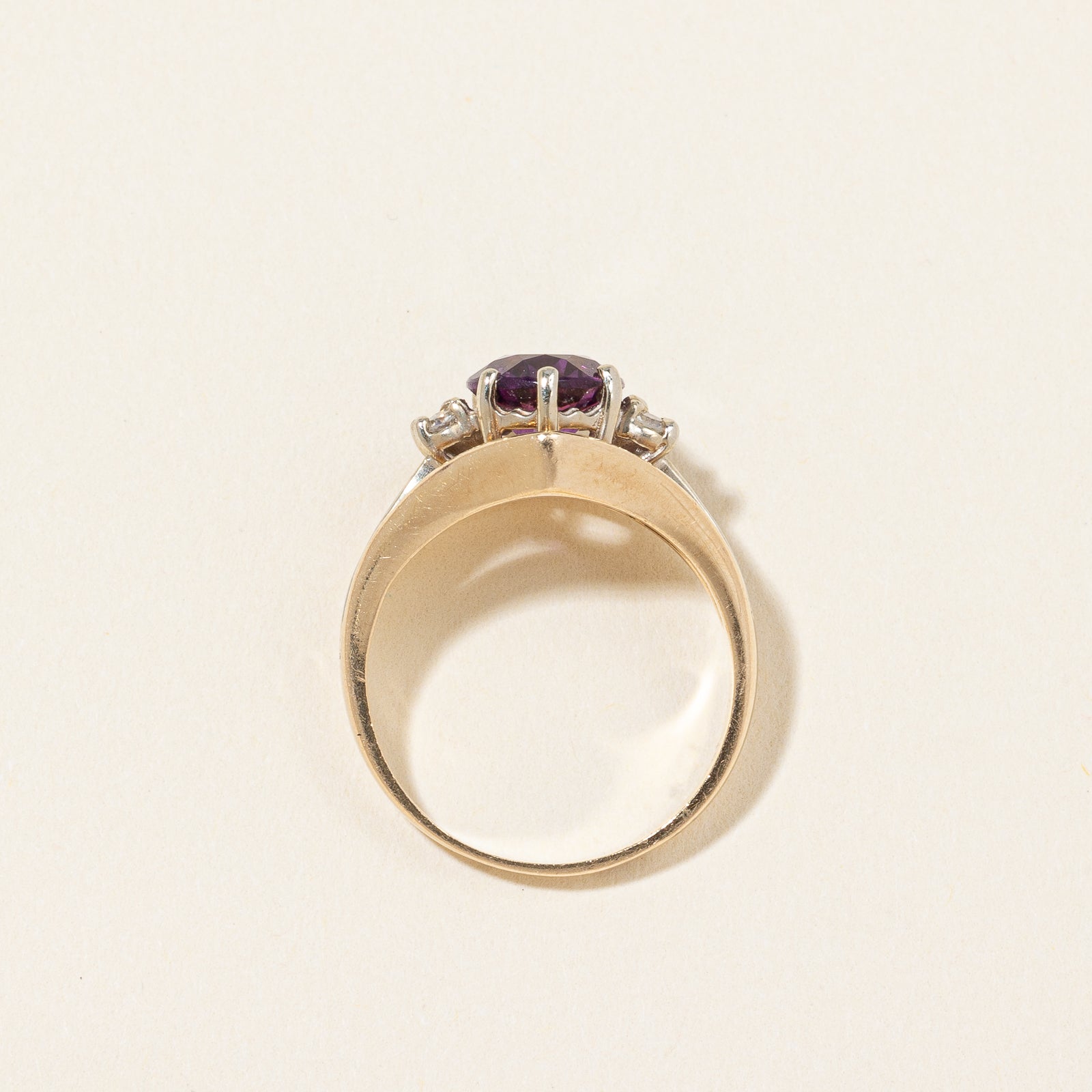 Amethyst & Diamond Ring | 1.50ct, 0.06ctw | SZ 5.25 |