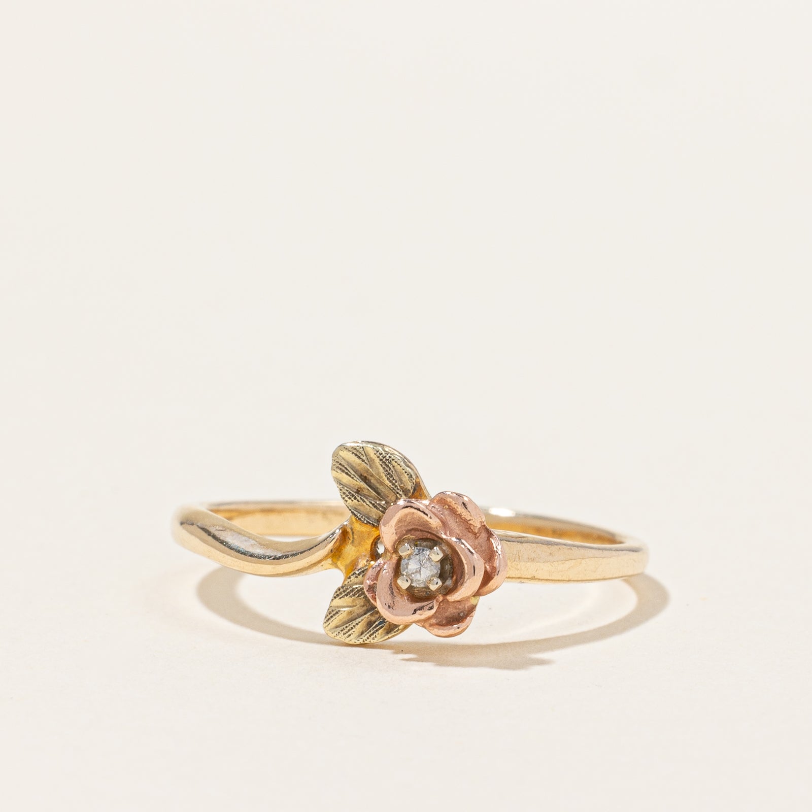 Diamond Rose Ring | 0.015ct | SZ 7.75 |