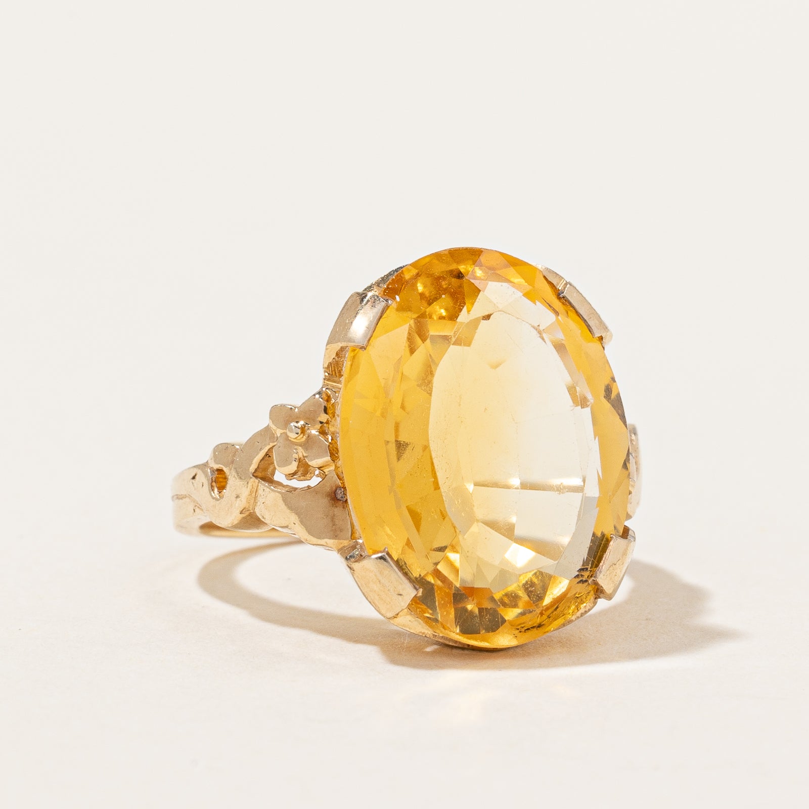 Citrine Cocktail Ring | 4.60ct | SZ 4.25 |