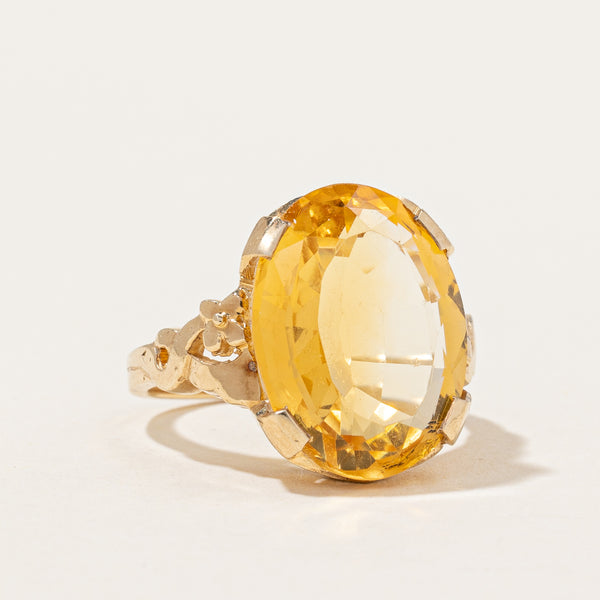 Citrine Cocktail Ring | 4.60ct | SZ 4.25 |