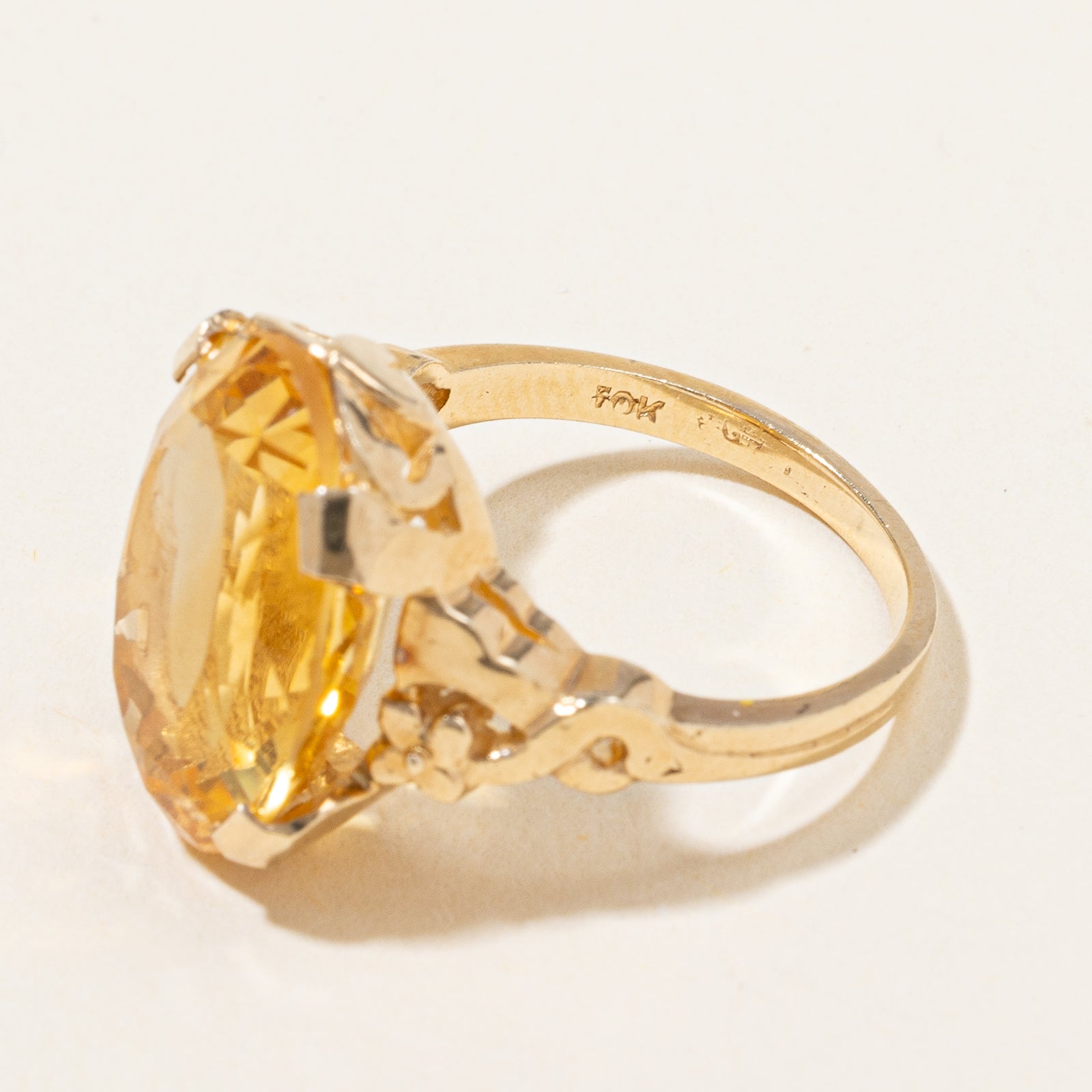 Citrine Cocktail Ring | 4.60ct | SZ 4.25 |