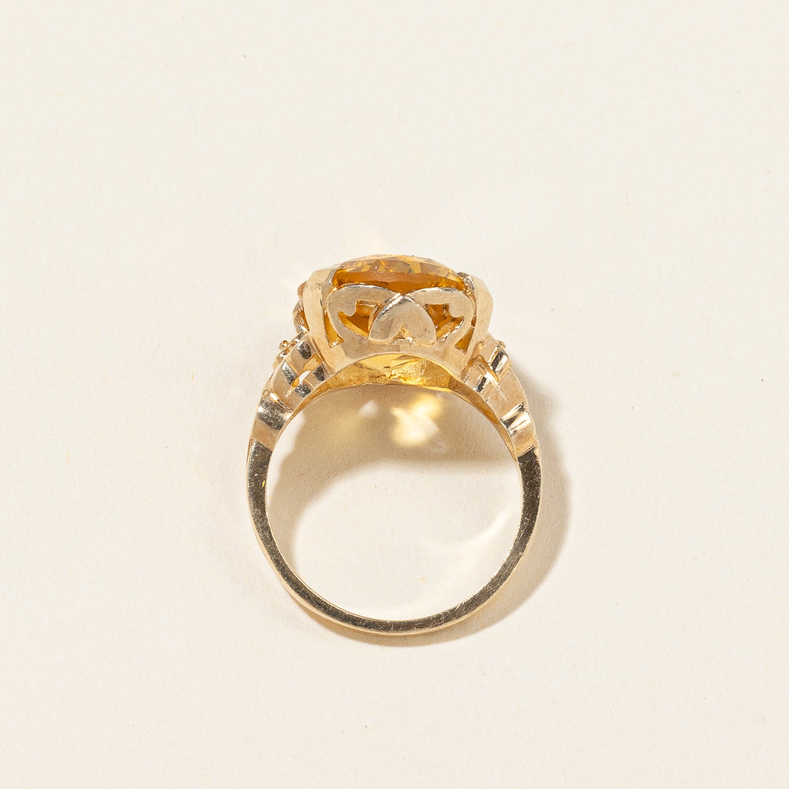 Citrine Cocktail Ring | 4.60ct | SZ 4.25 |