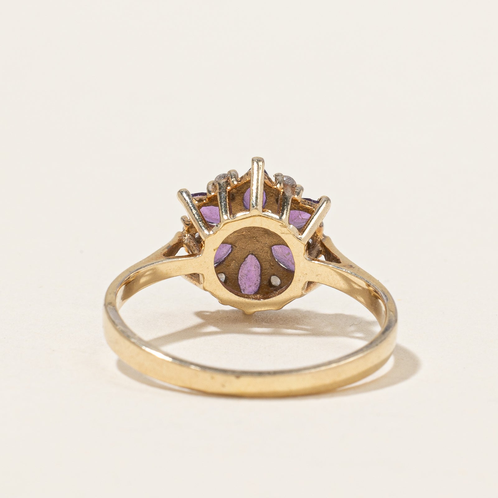 Amethyst & Diamond Cocktail Ring | 0.26ctw, 0.075ctw | SZ 5.5 |