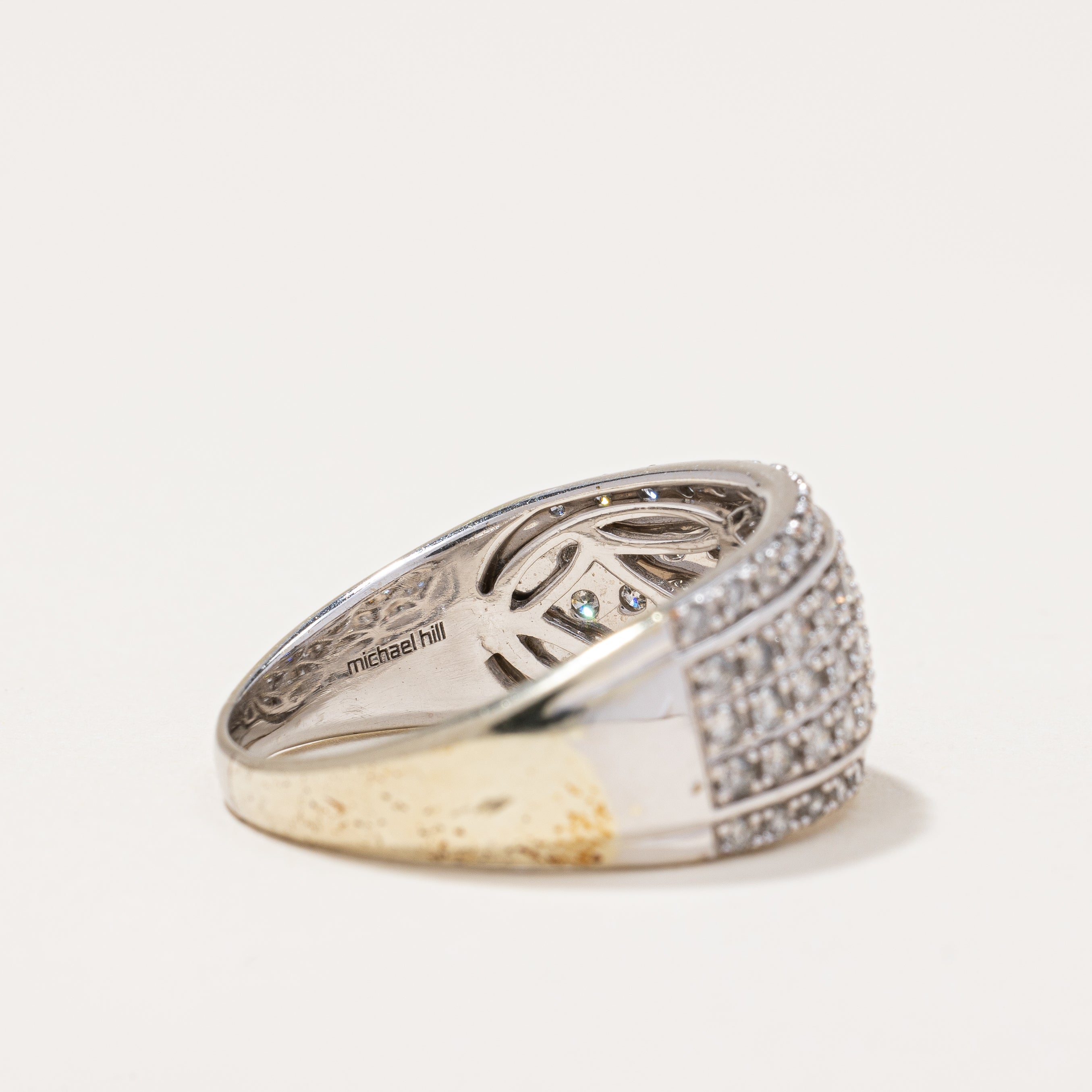 Michael Hill' Wide Diamond Ring | 1.00ctw | SZ 9.75 |