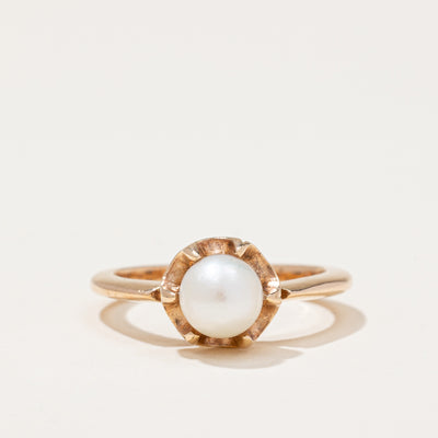 Pearl Solitaire Ring | 2.00ct | SZ 7.25 |