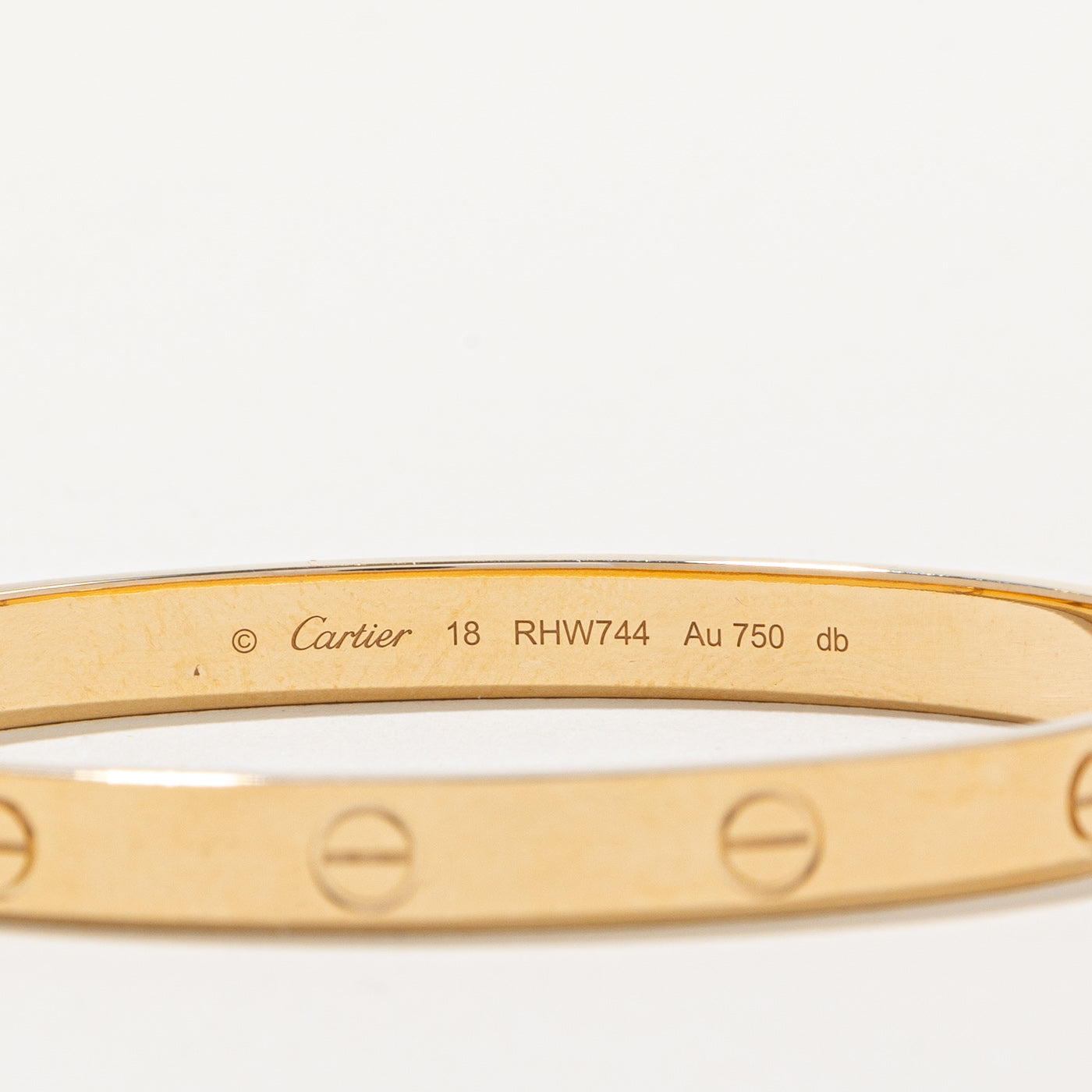 'Cartier' Love Bracelet, Classic Model | Cartier Size 18 |