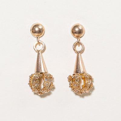 10k Yellow Gold Drop Earrings |