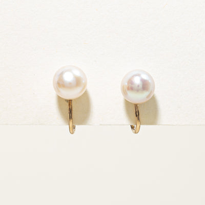 Pearl Clip On Earrings