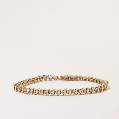 14k Yellow Gold Bracelet | 7.5