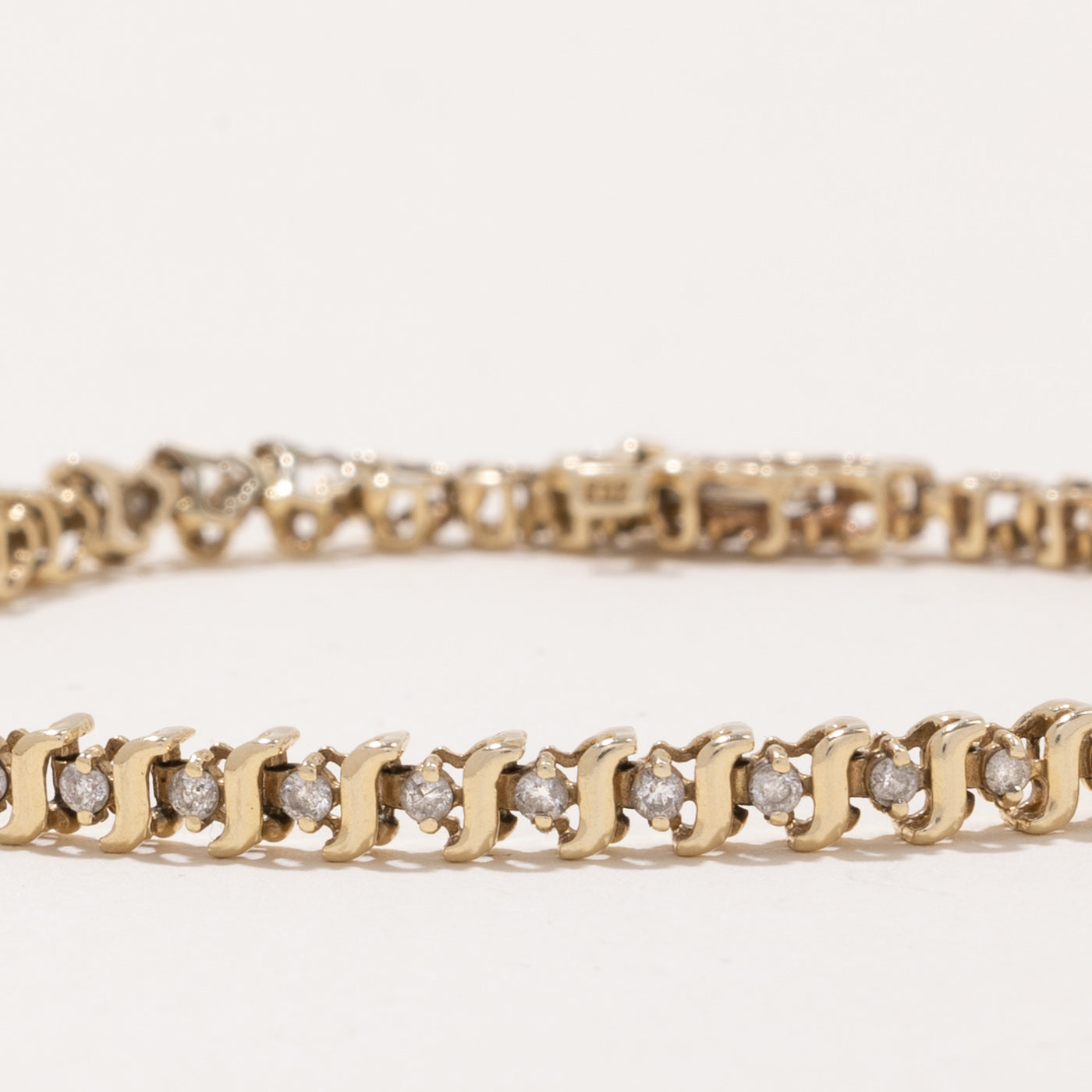 14k Yellow Gold Bracelet | 7.5" | 0.75ctw |