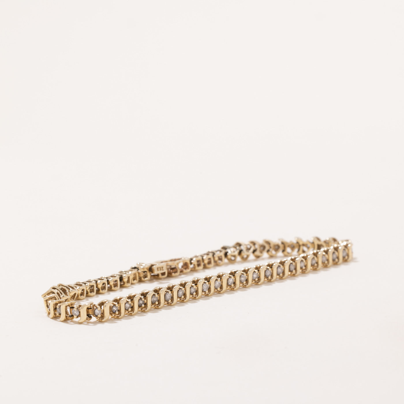 14k Yellow Gold Bracelet | 7.5" | 0.75ctw |