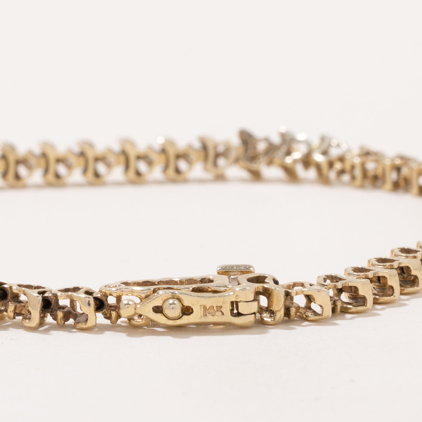 14k Yellow Gold Bracelet | 7.5" | 0.75ctw |