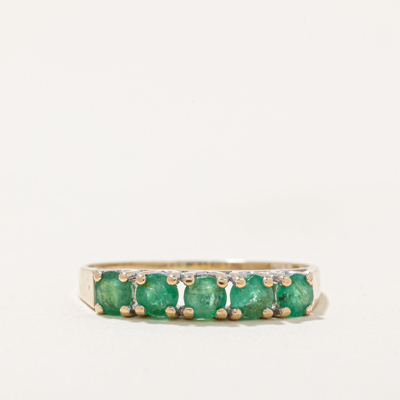 Five Stone Emerald Ring | 0.33ctw | SZ 5 |