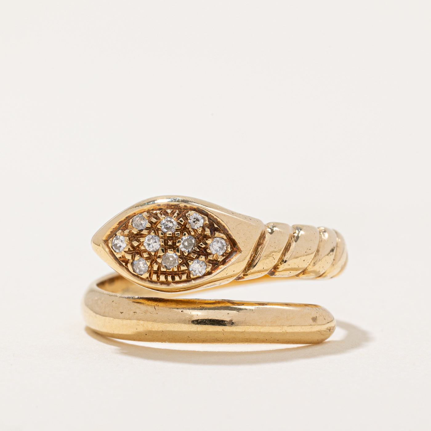 Diamond Snake Ring | 0.06ctw | SZ 5.25 |