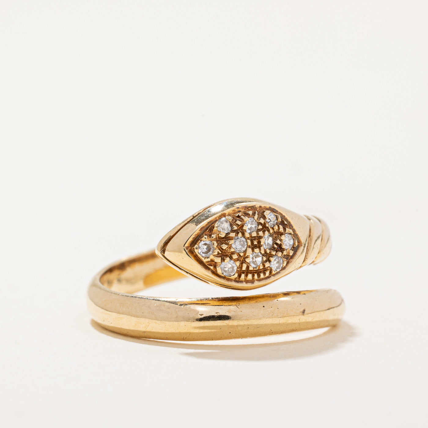 Diamond Snake Ring | 0.06ctw | SZ 5.25 |