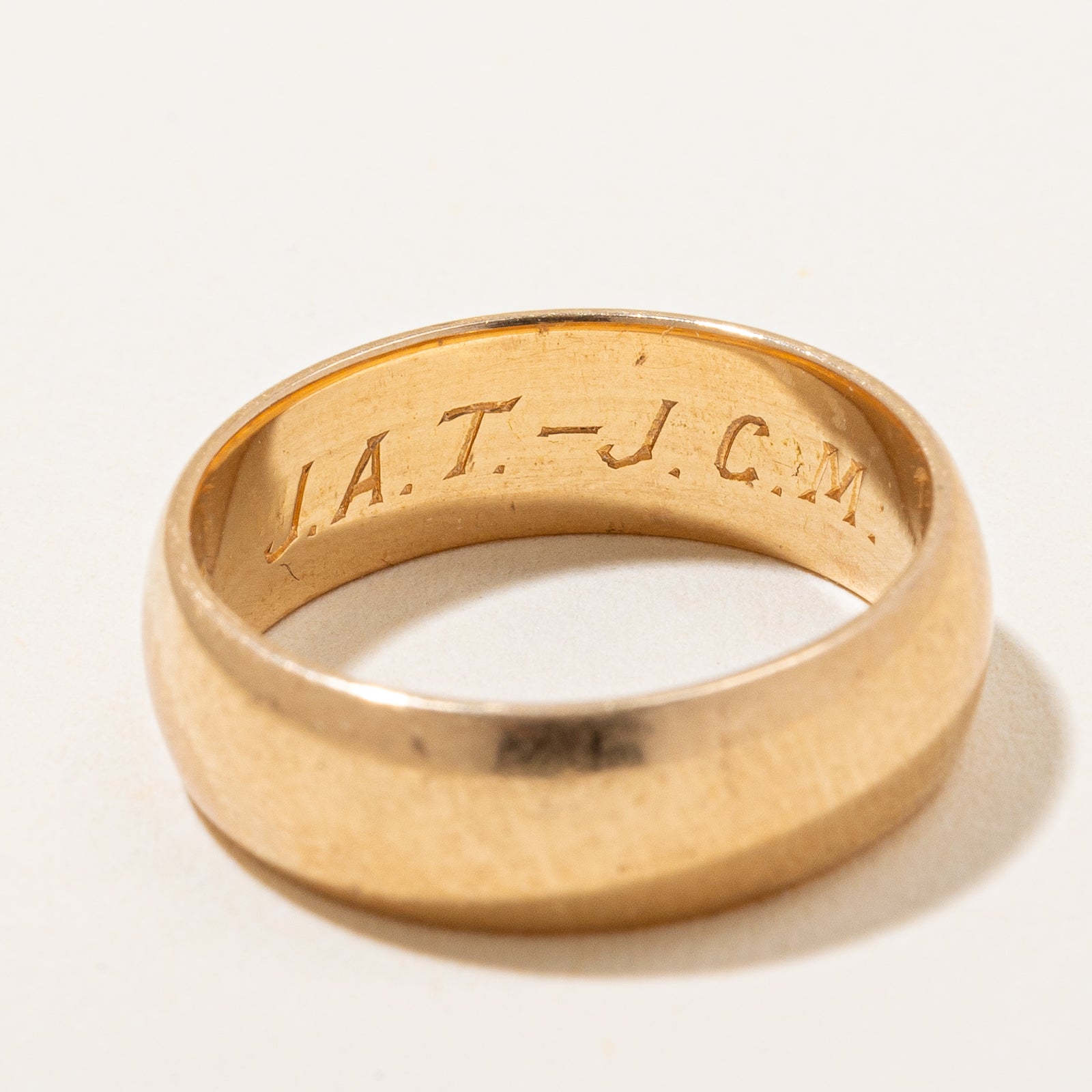 1918 Birmingham Yellow Gold Band | SZ 7.25 |