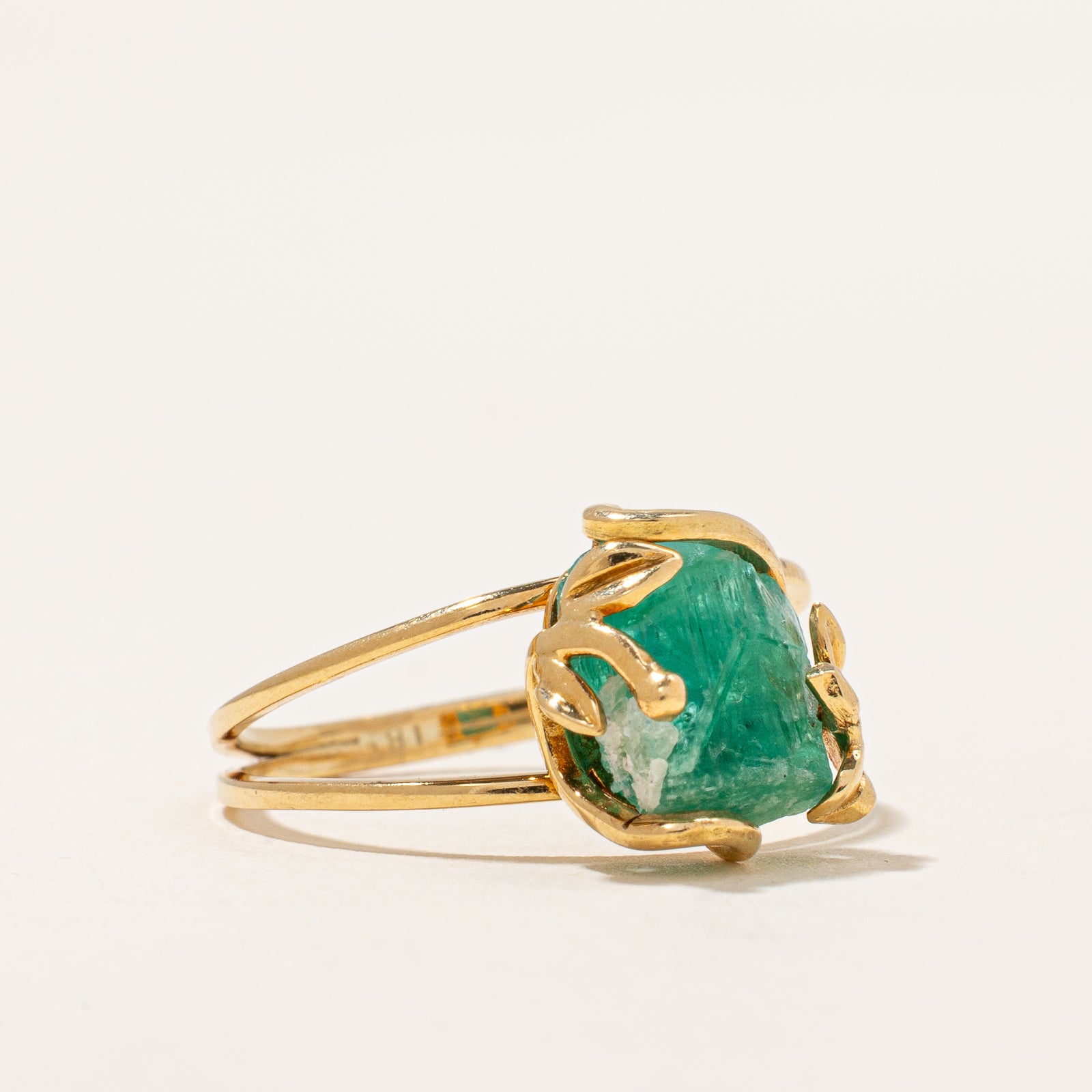 Rough Emerald Crystal Ring | 2.50ct | SZ 6.75 |