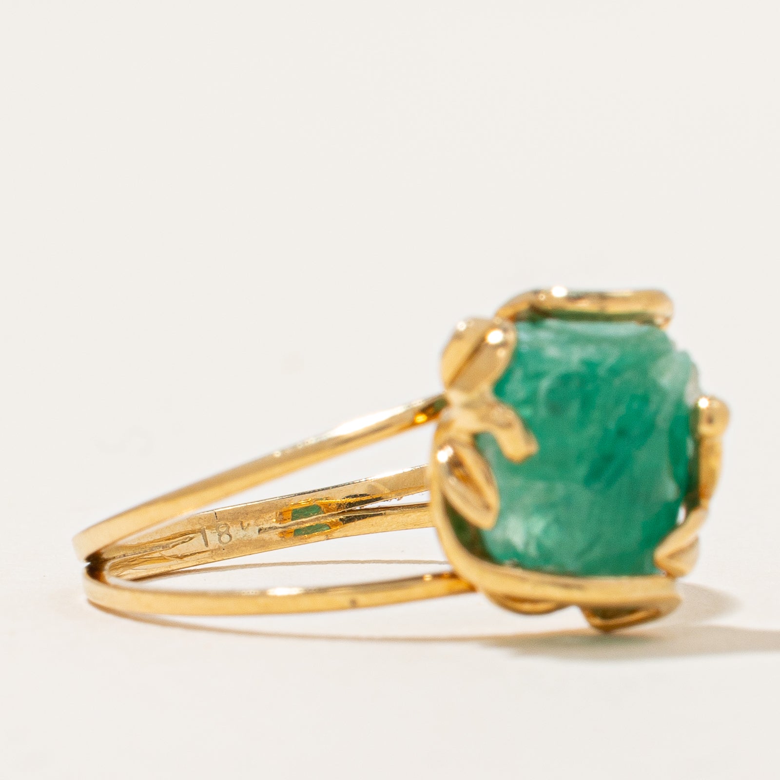 Rough Emerald Crystal Ring | 2.50ct | SZ 6.75 |