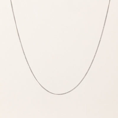 100 Ways' 14K Adjustable White Gold Chain | 1.3mm | 16