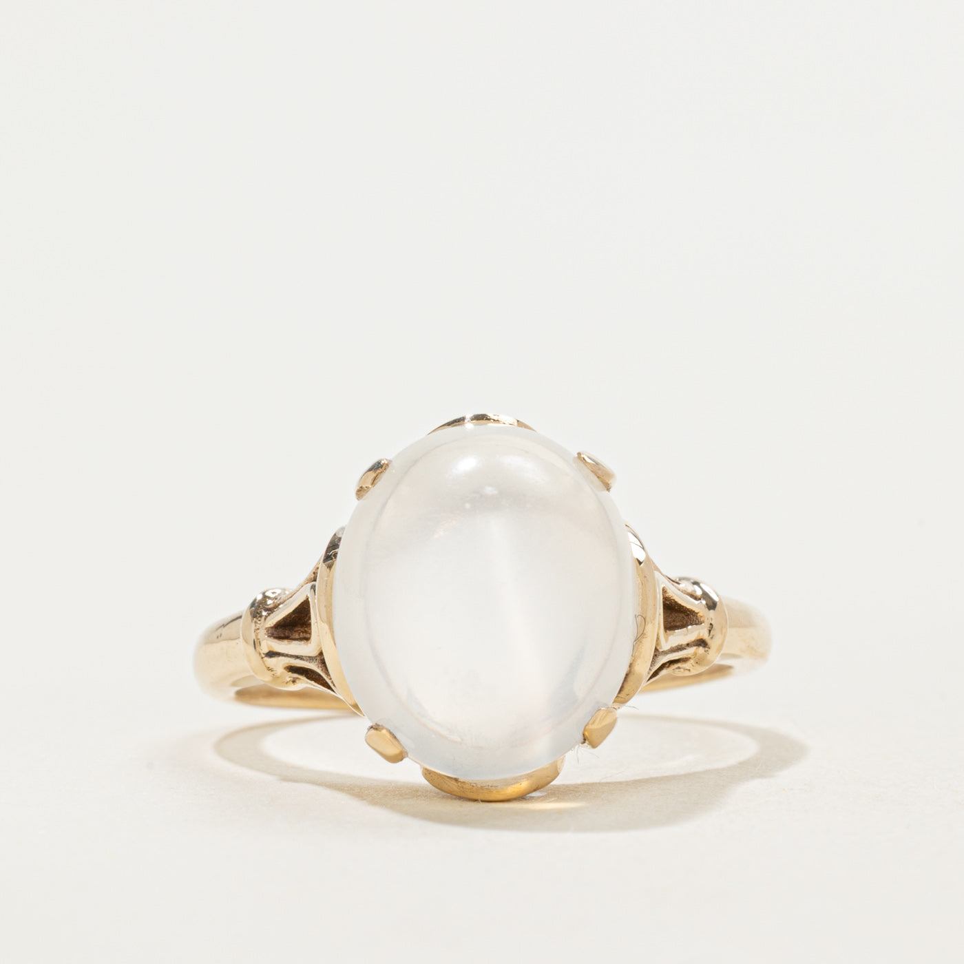 10k Moonstone Art Nouveau Revival Ring | 6.25ct | SZ 7