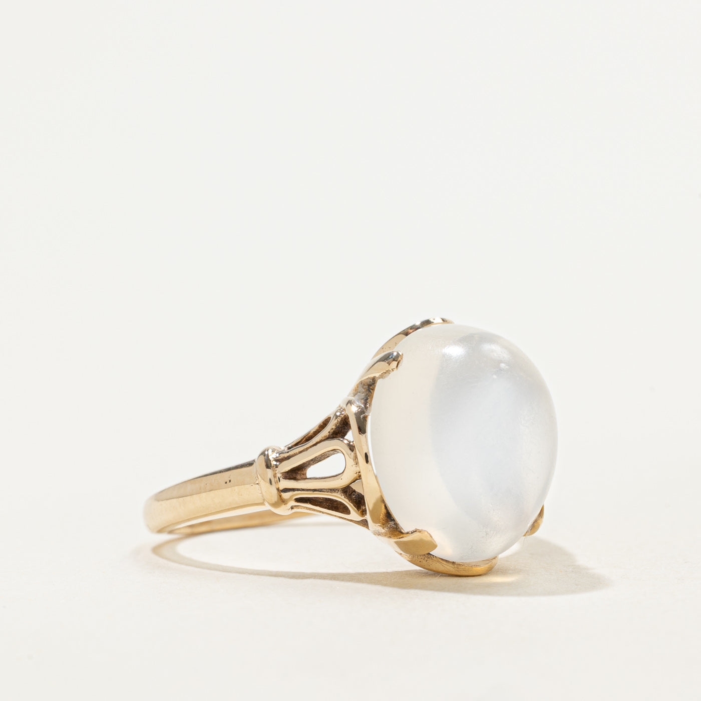 10k Moonstone Art Nouveau Revival Ring | 6.25ct | SZ 7
