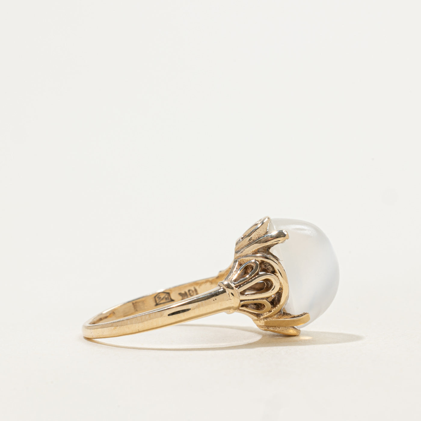 10k Moonstone Art Nouveau Revival Ring | 6.25ct | SZ 7