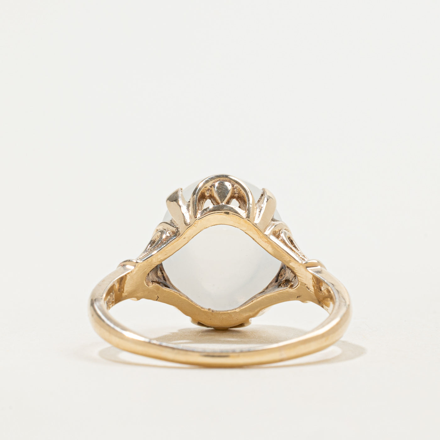 10k Moonstone Art Nouveau Revival Ring | 6.25ct | SZ 7