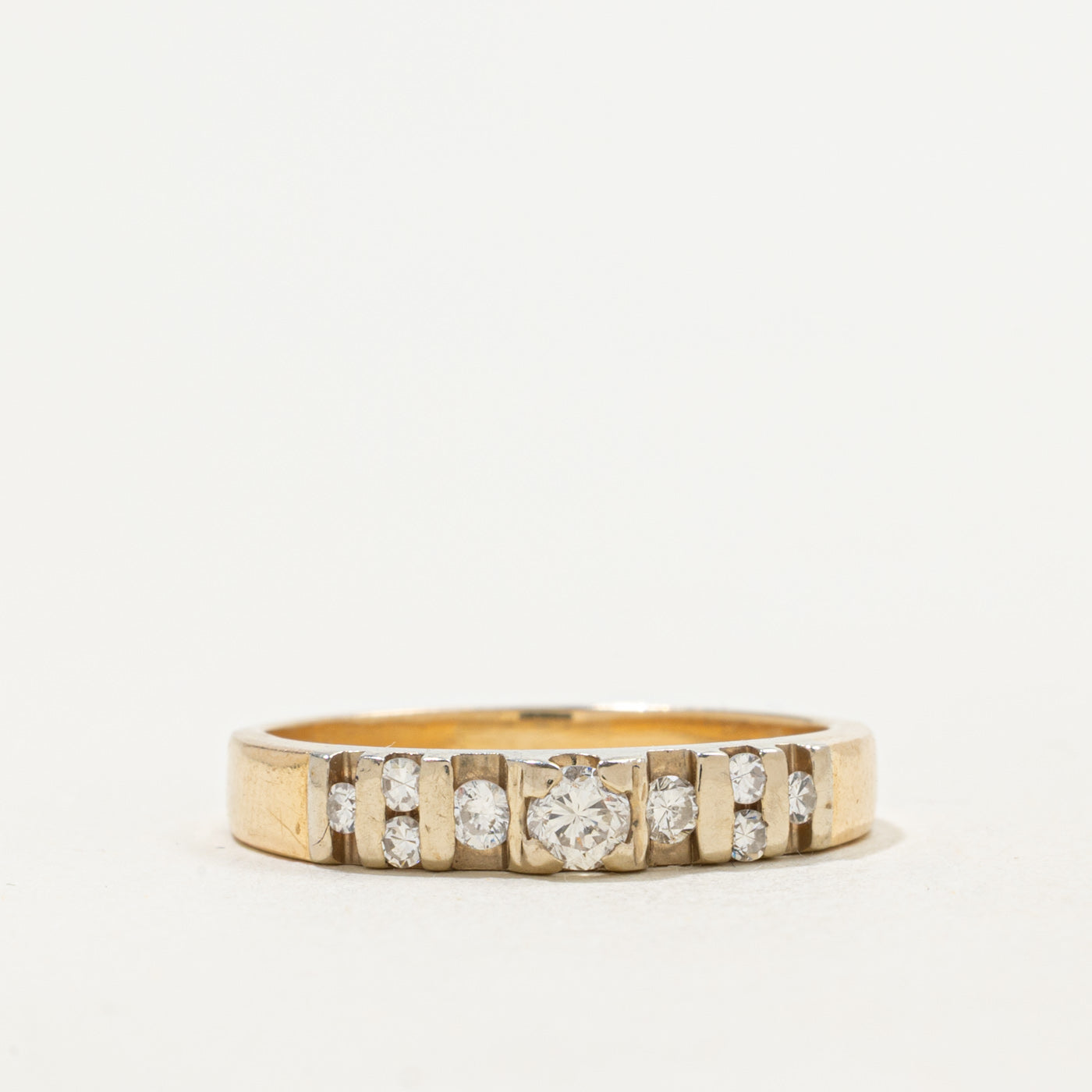 Channel Set Semi Eternity Diamond Band | 0.22ctw | SZ 7