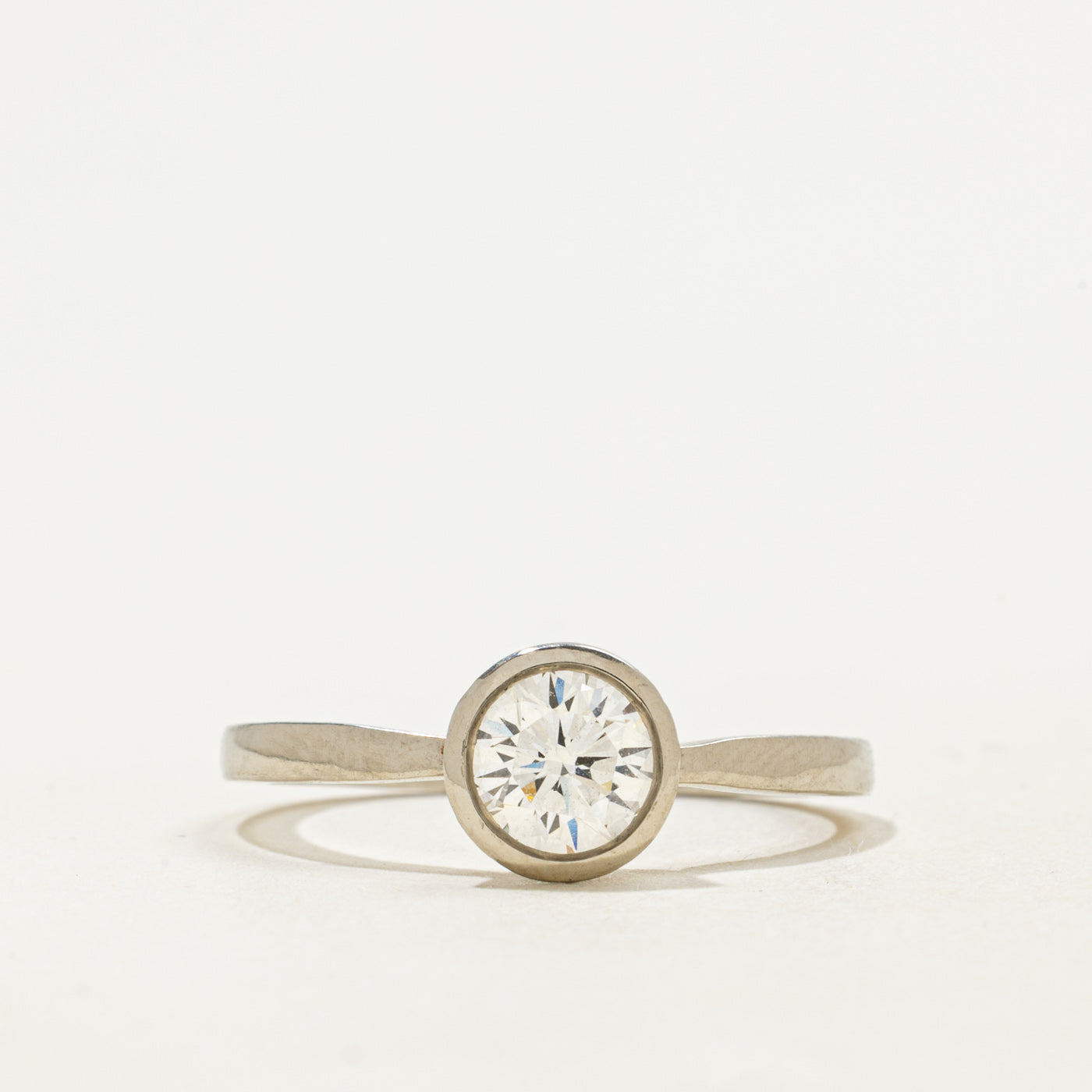 '100 Ways' 18k White Gold Bezel Set Diamond Ring | 0.76ct VS2 H | SZ 7.5