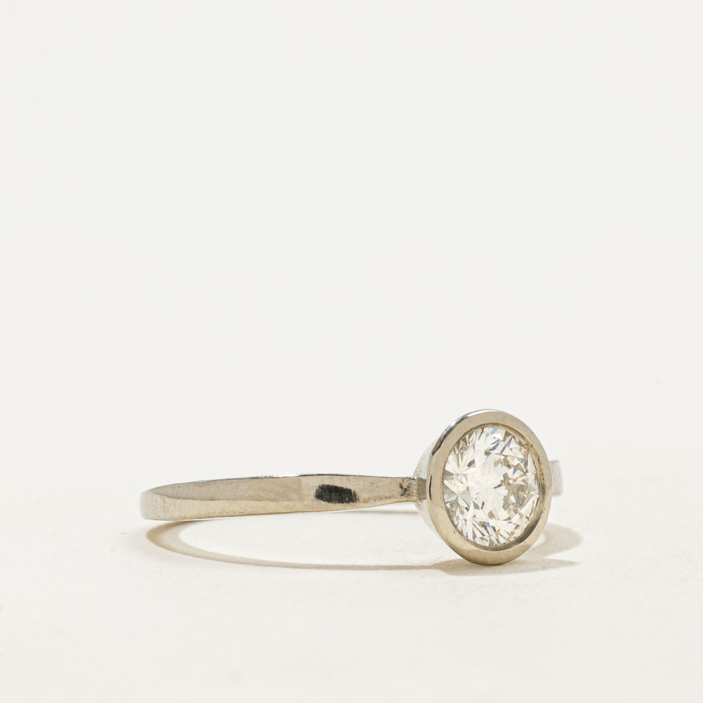'100 Ways' 18k White Gold Bezel Set Diamond Ring | 0.76ct VS2 H | SZ 7.5
