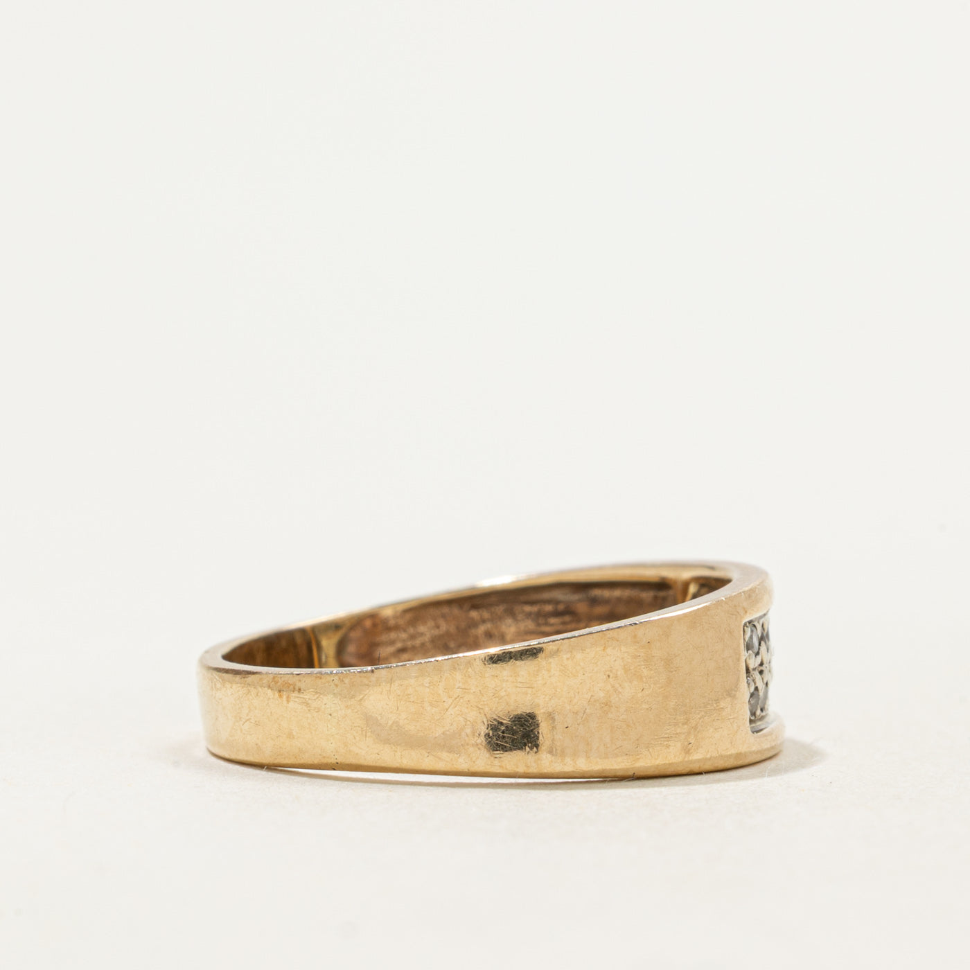 Bague sertie de diamants en grappe | 0,14 ct | Taille 10 | 