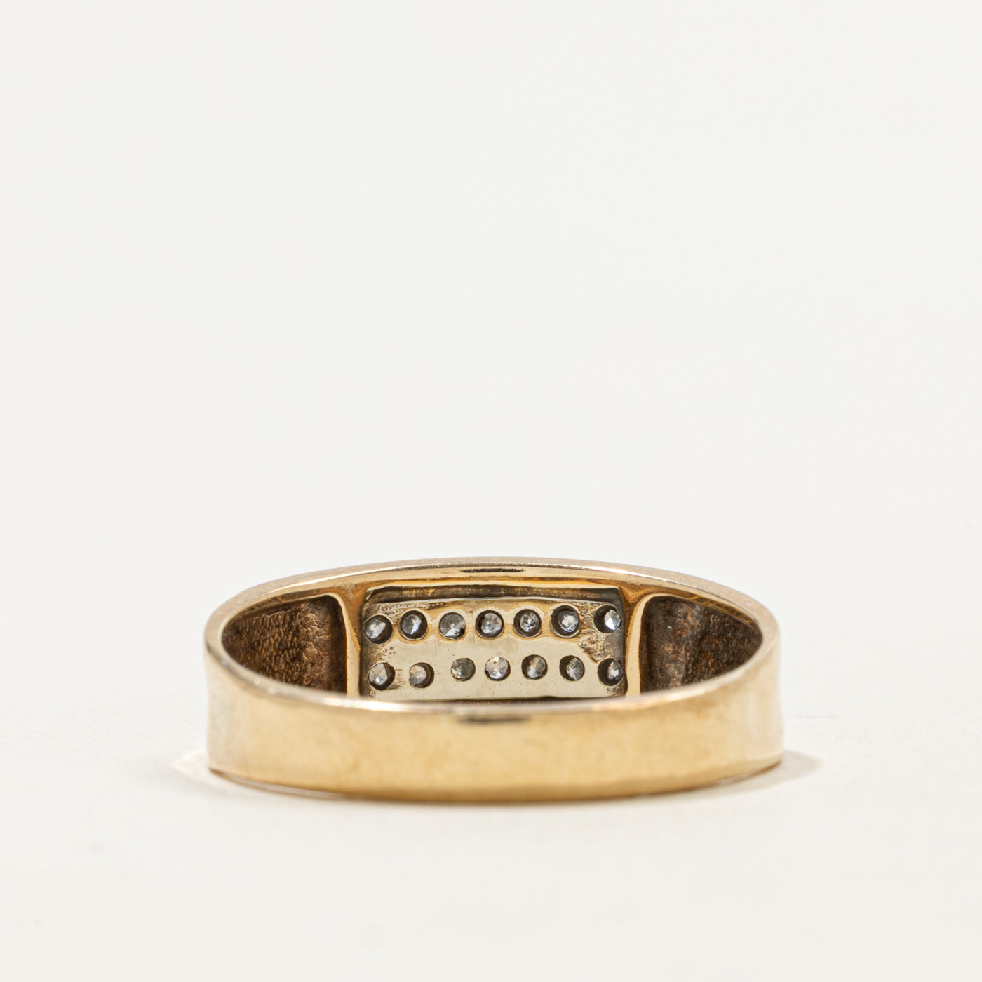 Bague sertie de diamants en grappe | 0,14 ct | Taille 10 | 