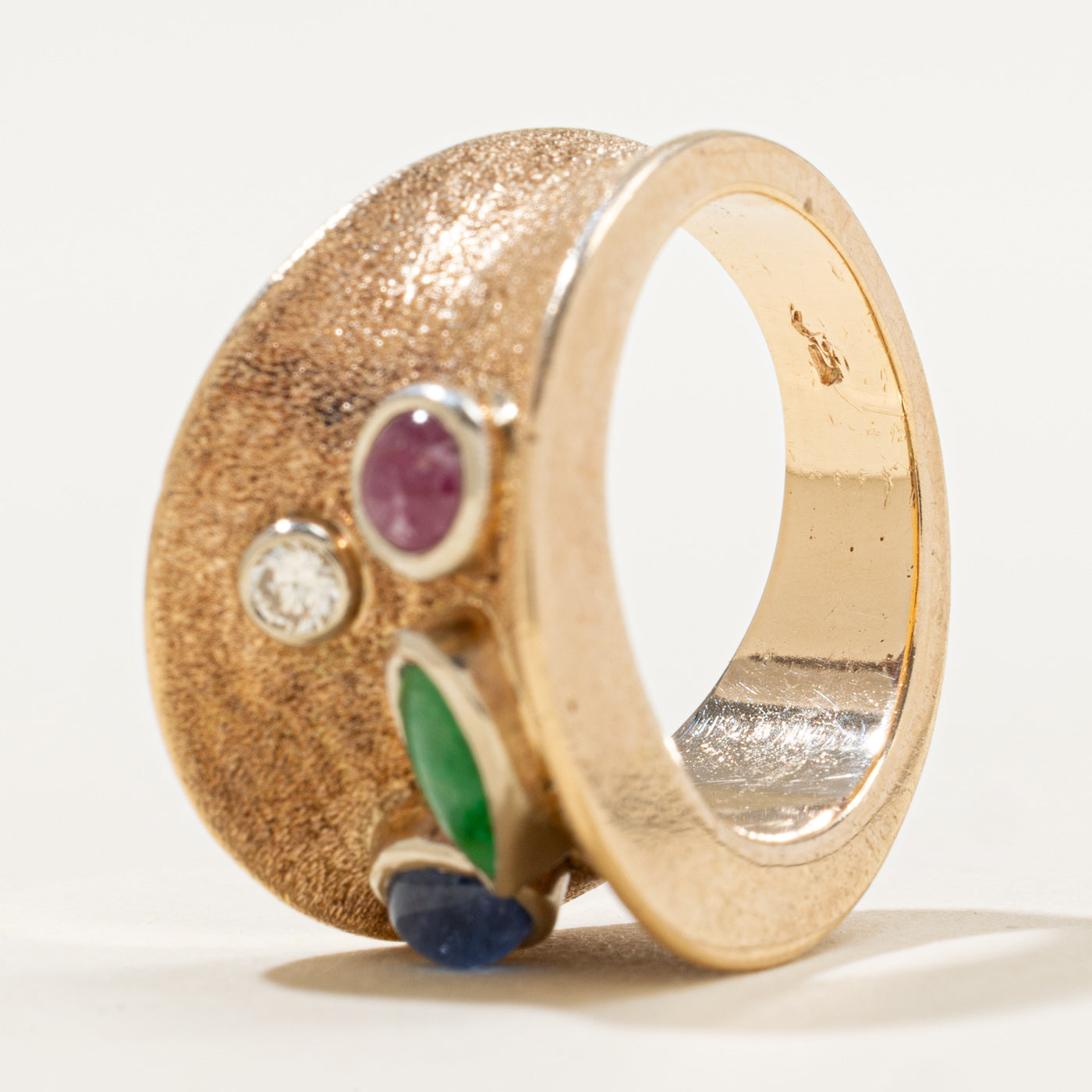 Bague sertie clos à finition scintillante | 1,24 ct | Taille 5,75 | 