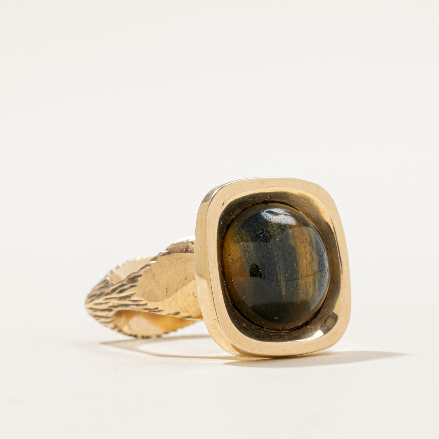 Bague cocktail Œil de Faucon | 3,75 ct | Taille 4,75 | 