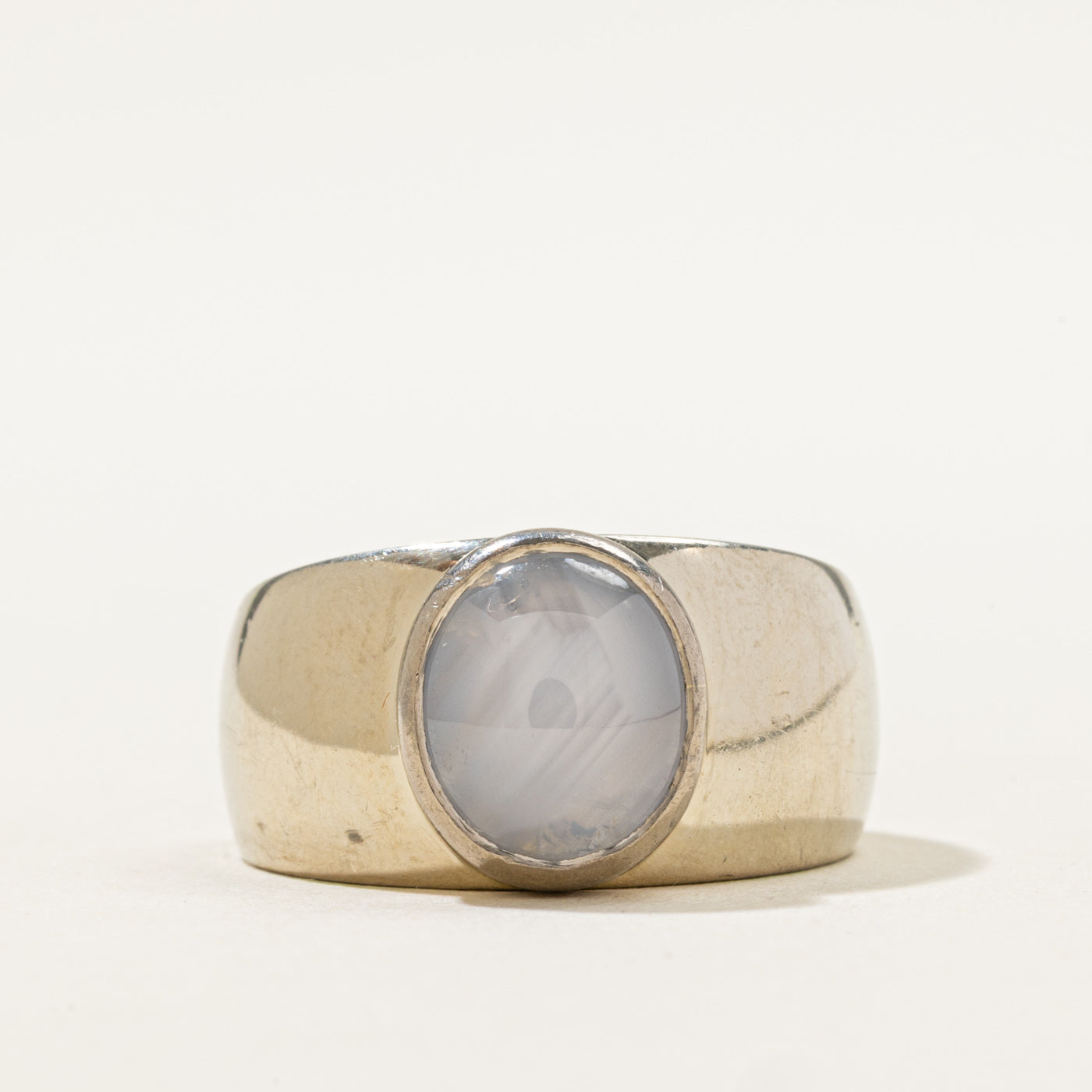 Bague saphir étoilé | 5,00 ct | Taille 7,25 | 