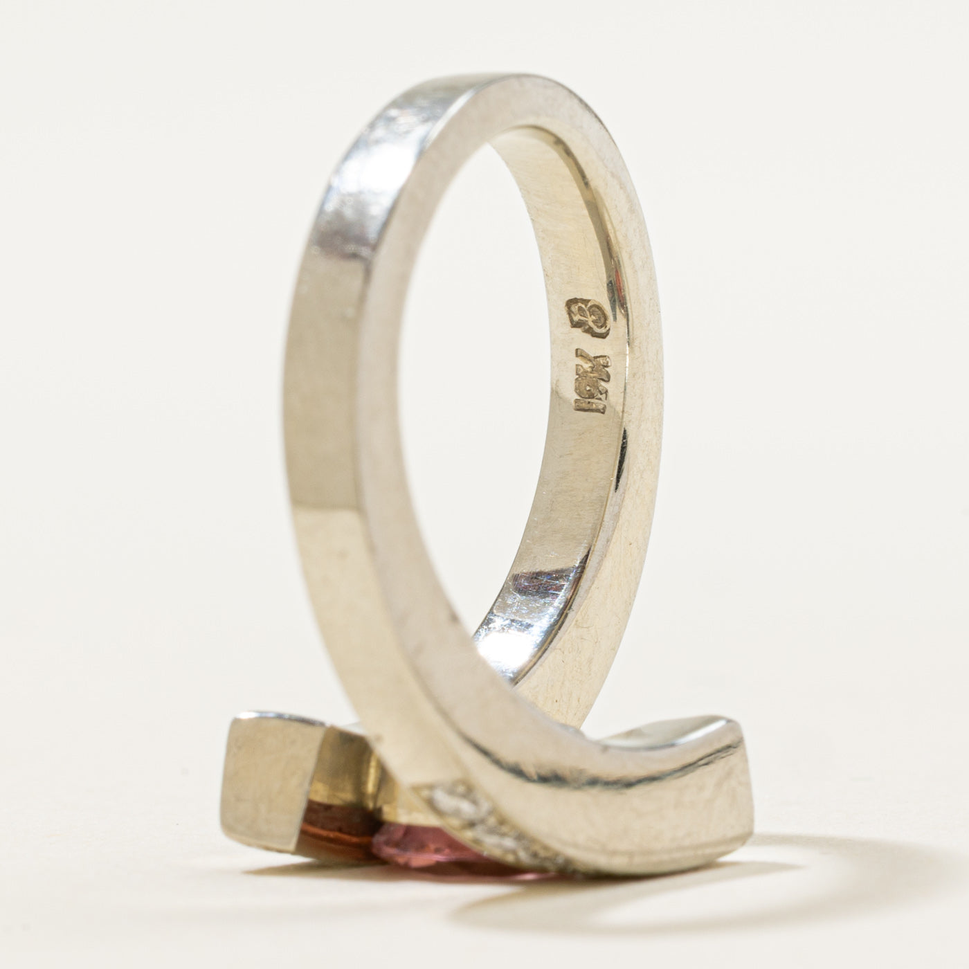 Pink Tourmaline & Diamond Ring | 1.10ct, 0.28ctw | SZ 7.25 |