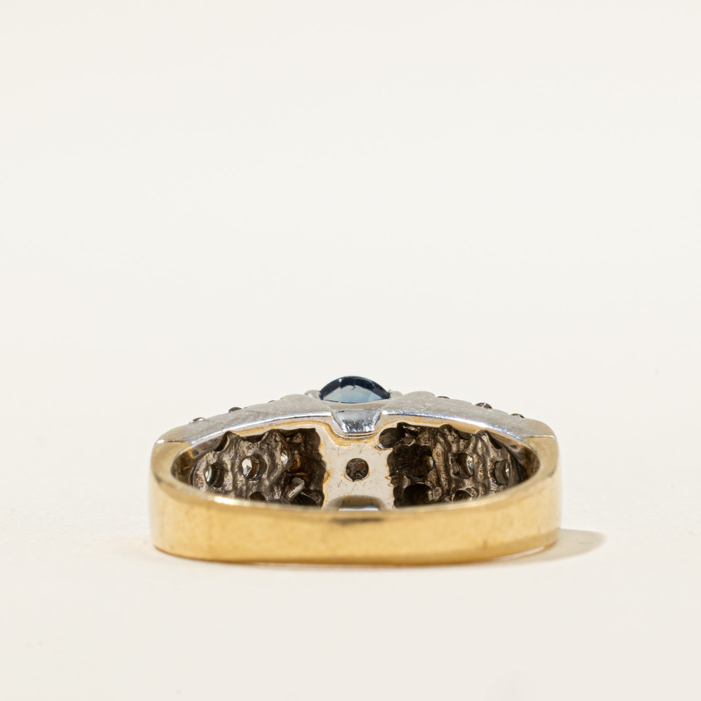 Blue Sapphire & Diamond Ring | 1.30ct, 0.53ctw | SZ 7.5 |