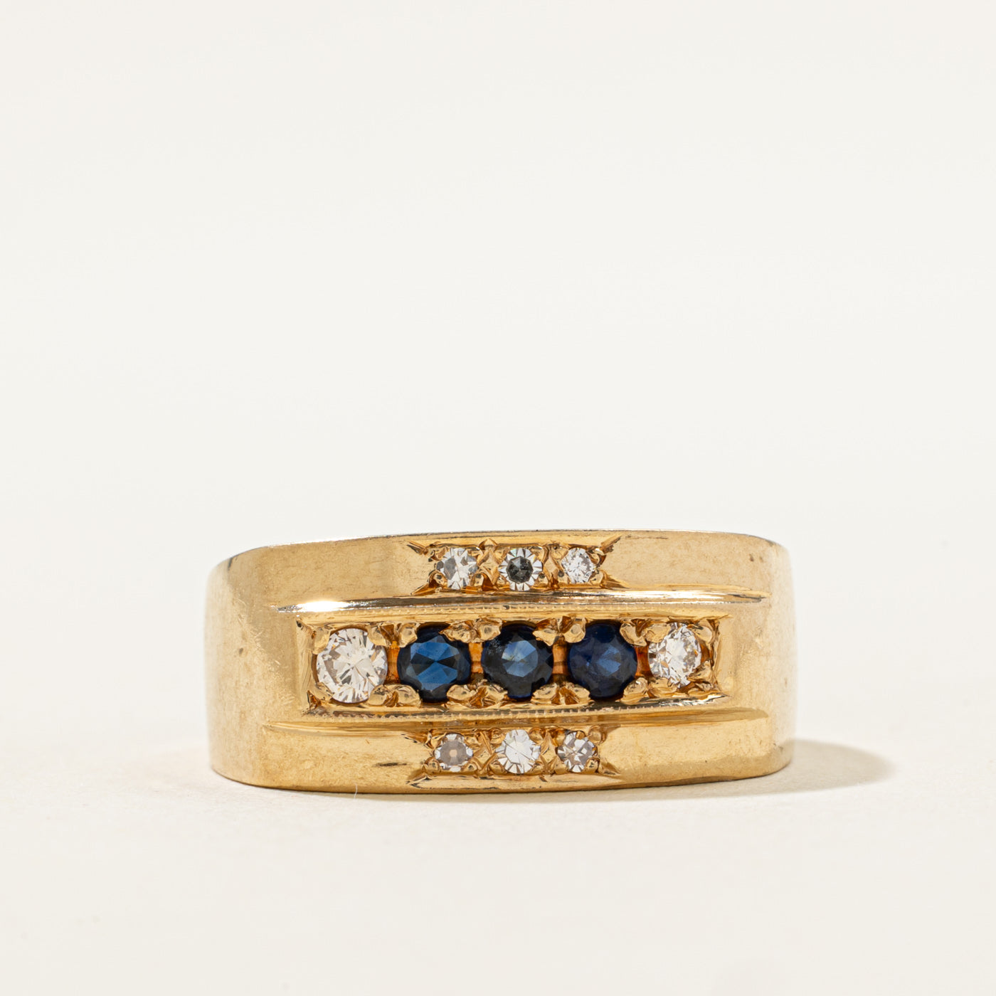 Diamond & Sapphire Ring | 0.23ctw, 0.20ctw | SZ 8 |