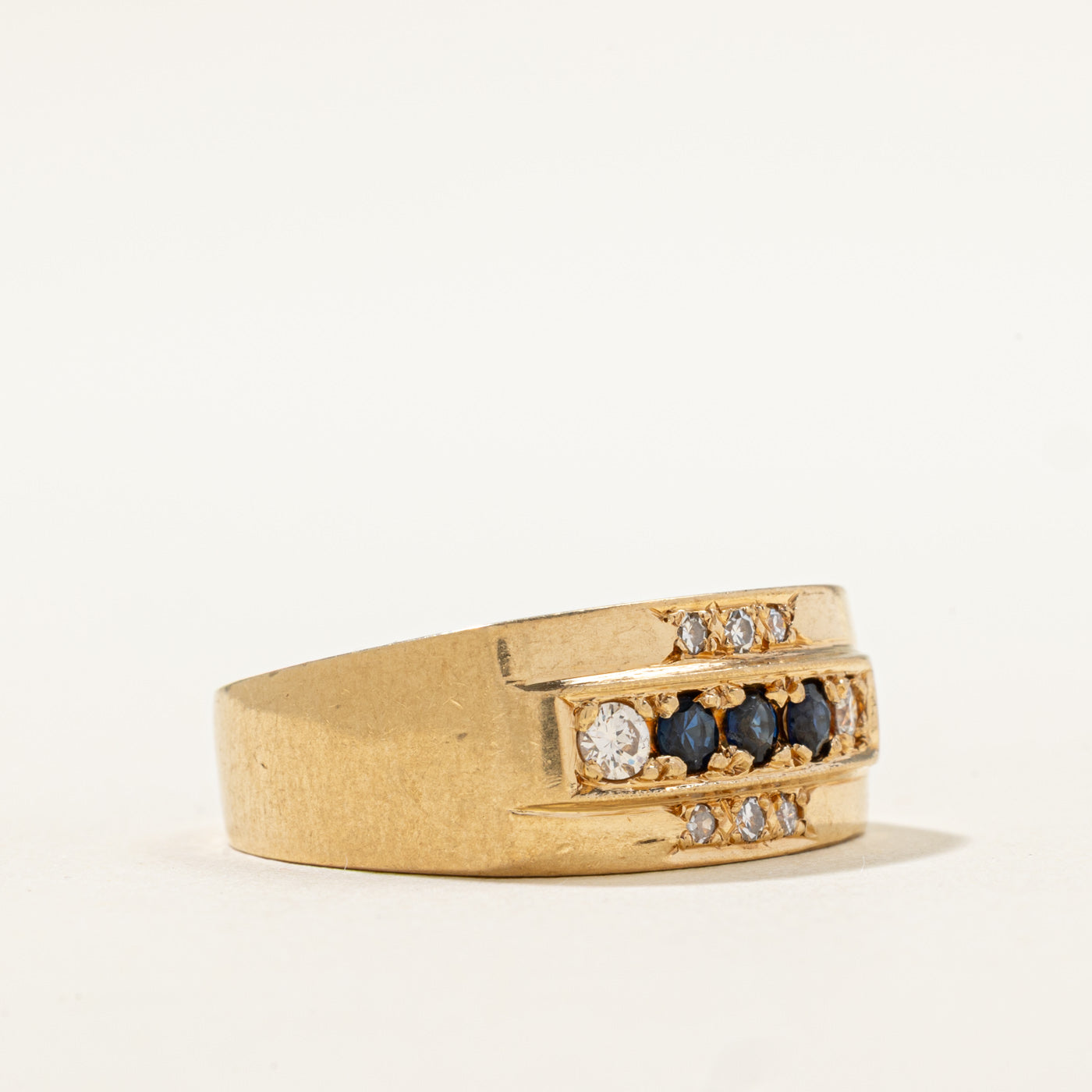 Diamond & Sapphire Ring | 0.23ctw, 0.20ctw | SZ 8 |