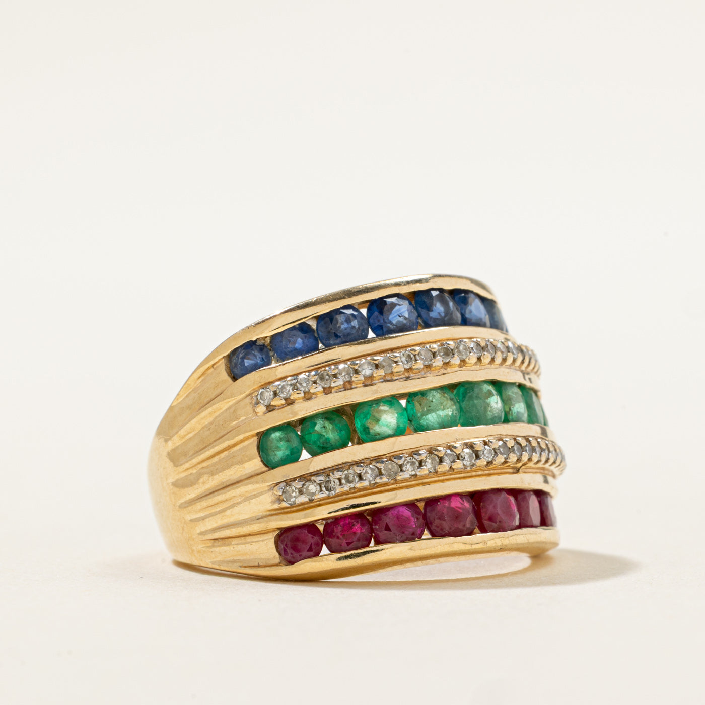 Channel Set Multi Gem Ring | 2.01ctw | SZ 7.25 |