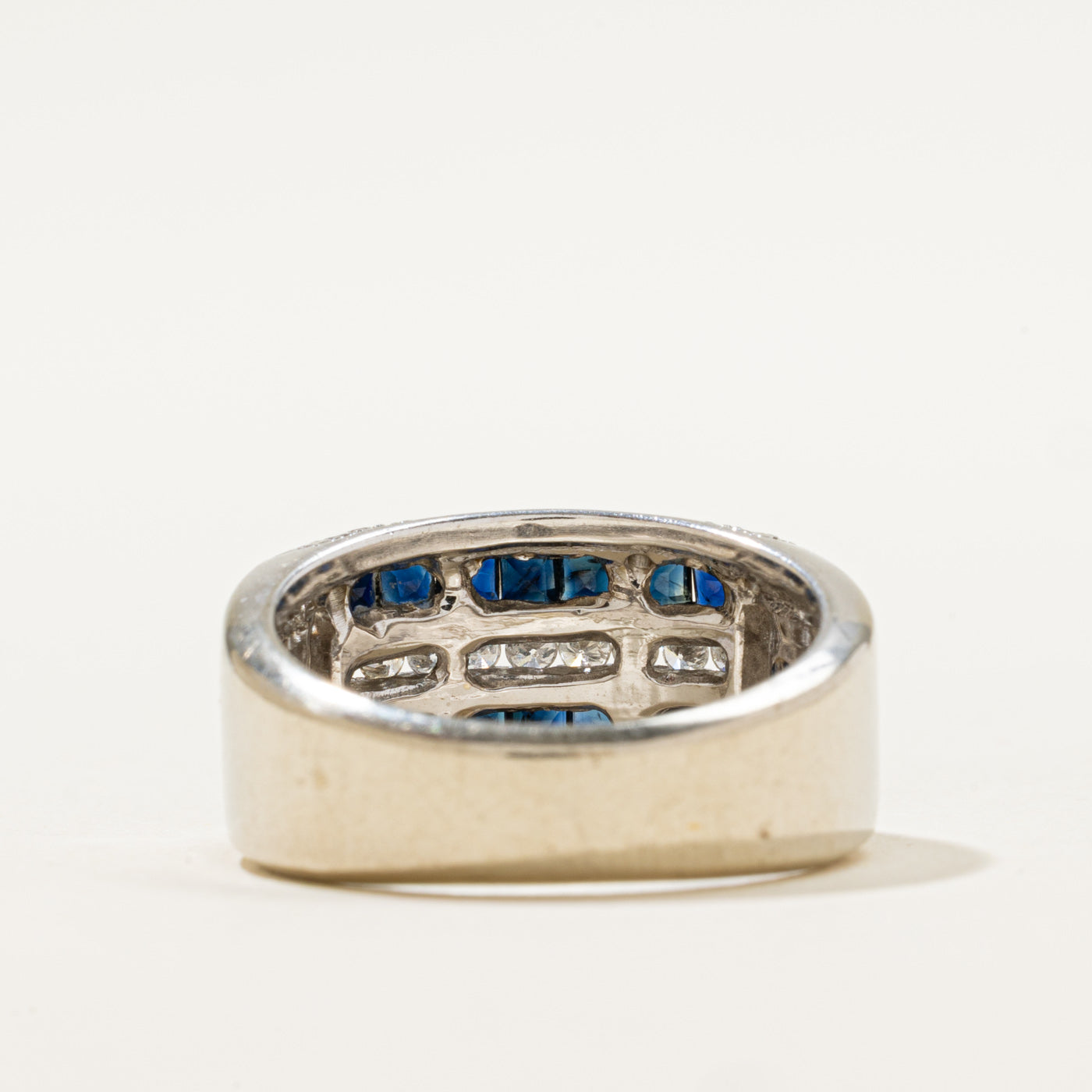 Sapphire & Diamond Band | 1.00ctw, 0.50ctw | SZ 7.75 |