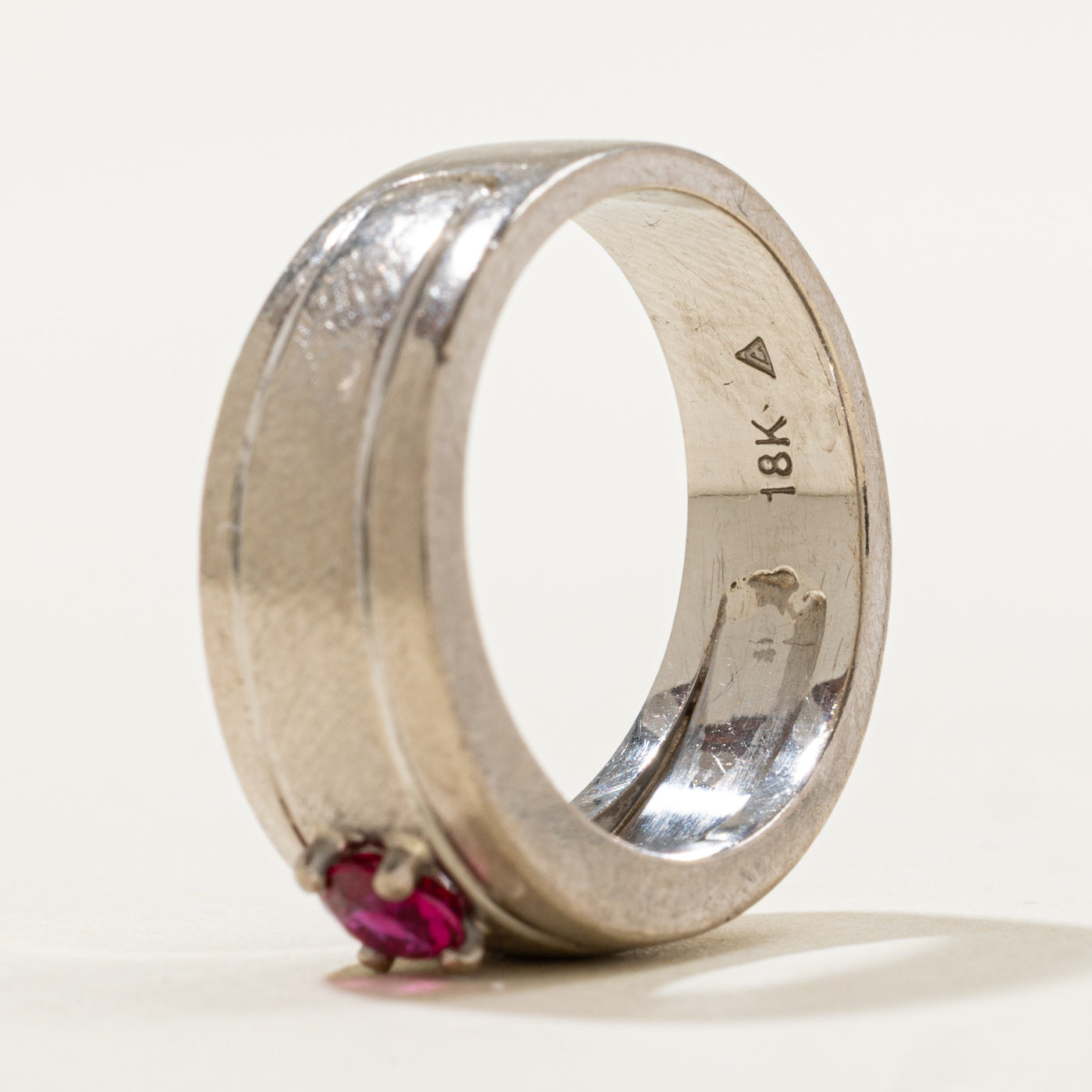 Solitaire Rubis Bande | Taille 6,5 | 