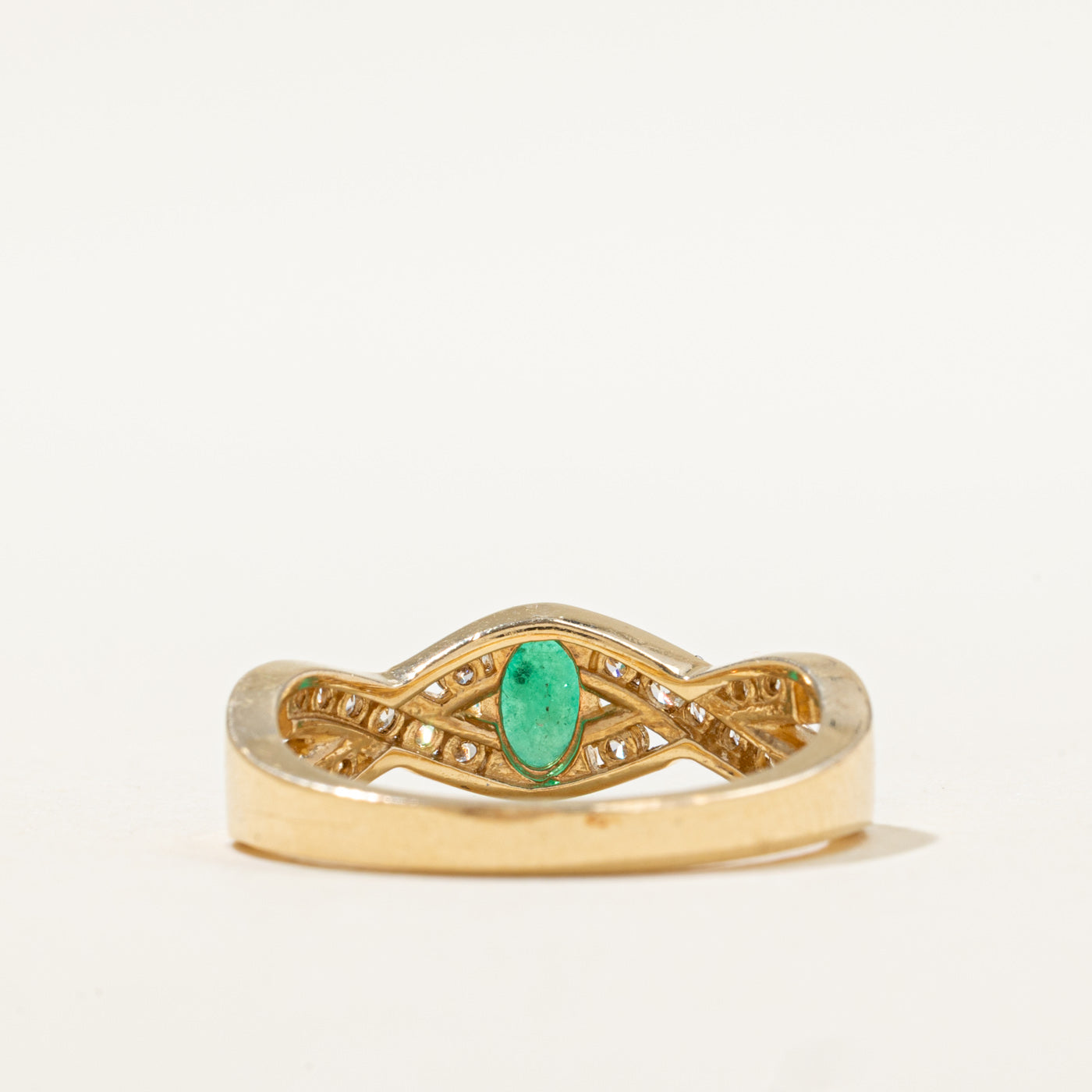 Effy' Diamond & Emerald Ring | 0.27ctw, 0.44ct | SZ 7 |