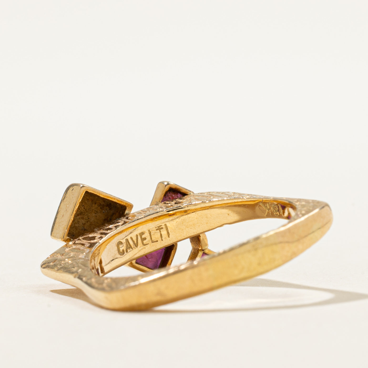 Bague abstraite en rubis « Cavelli » | 0,37 ct | Taille 7,5 | 