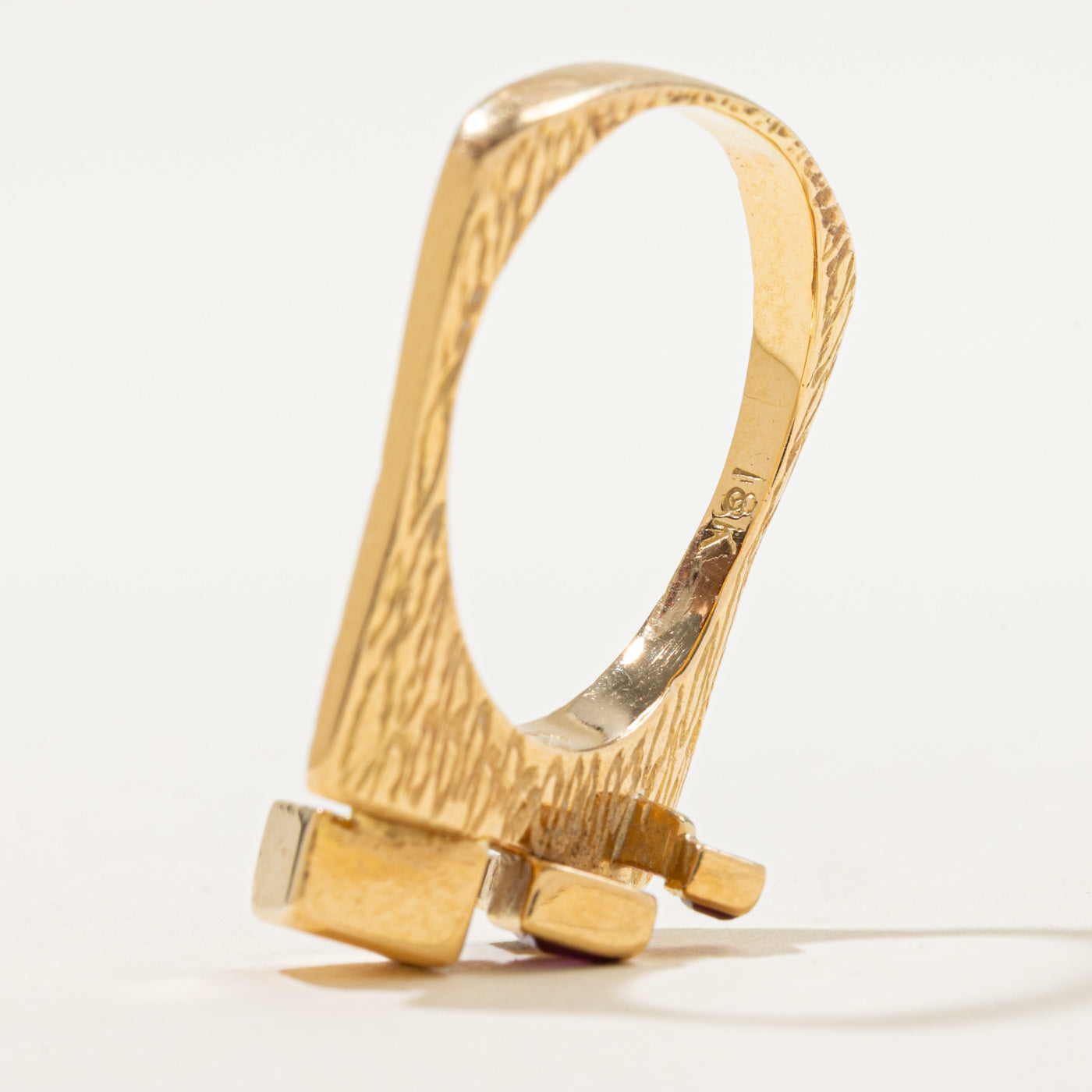Bague abstraite en rubis « Cavelli » | 0,37 ct | Taille 7,5 | 