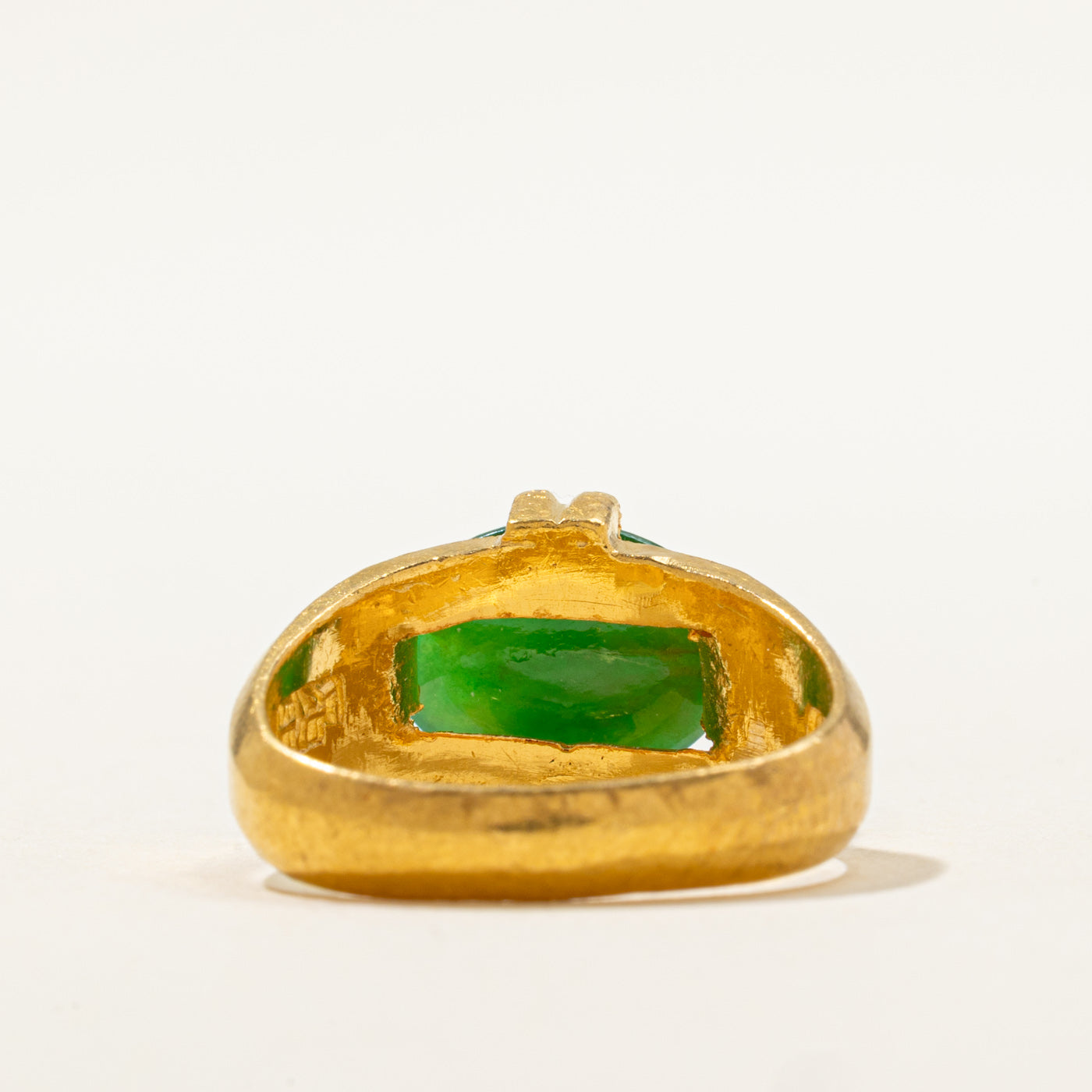 Oval Jadeite Solitaire Ring | 2.70ct |