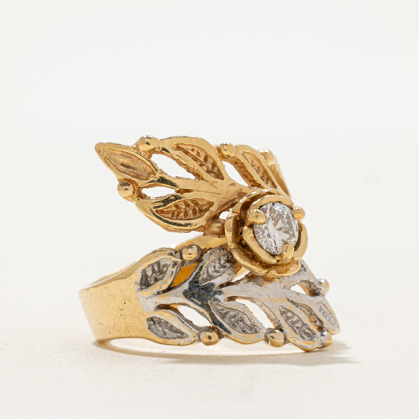 Bypass Diamond Engagement Ring | 0.36 ctw, SZ 9 |