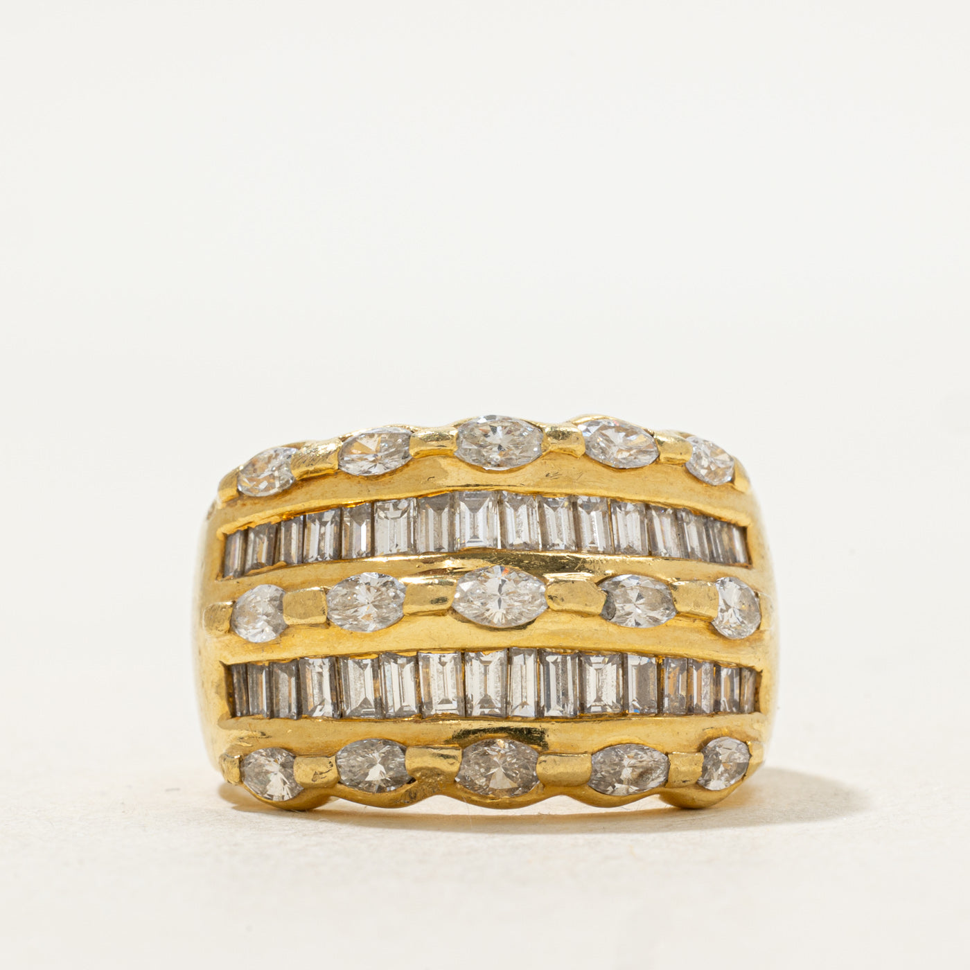 Heavy Diamond Cluster Ring | 2.00 ctw SZ 8.75 |