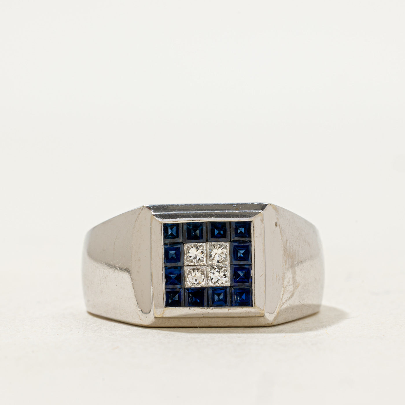 Sapphire & Diamond Cluster Ring | 3.36ctw, 1.00ctw | SZ 8.75 |